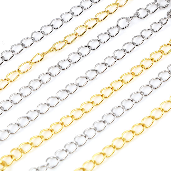 Picture of Brass Extender Chain Multicolor 7.5cm, 5 PCs