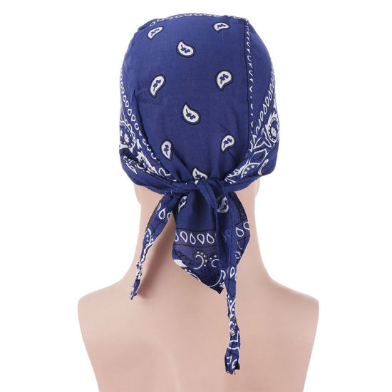 Picture of Unisex Paisley Printed Outdoor Cycling Hat Tie Back