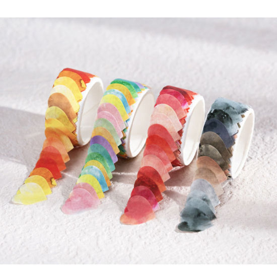 Picture of Japanese Paper Washi Tape Heart DIY Scrapbook Stickers