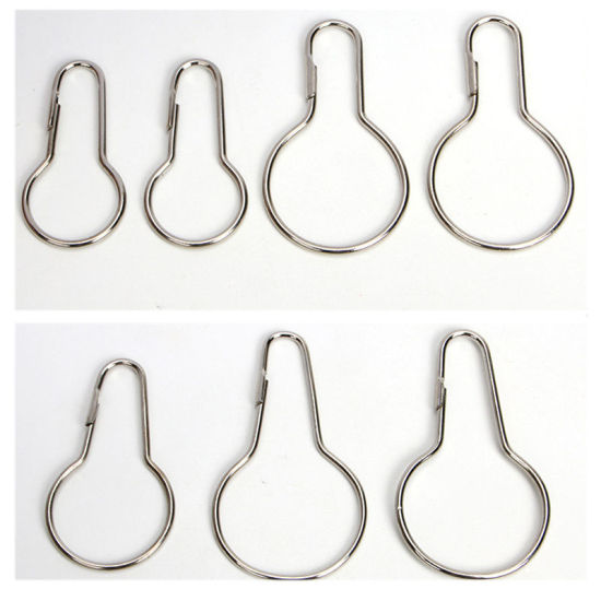 Изображение Iron Based Alloy Curtain Open Gourd Rings Carabiner Keychain Clip Hook Accessories