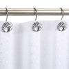 Изображение Iron Based Alloy & Acrylic Rhinestone Curtain Hook Accessories For Bathroom Shower Rods Curtains