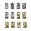 Picture of Zinc Based Alloy Tarot Charms Rectangle Black 26mm x 13mm, 5 PCs