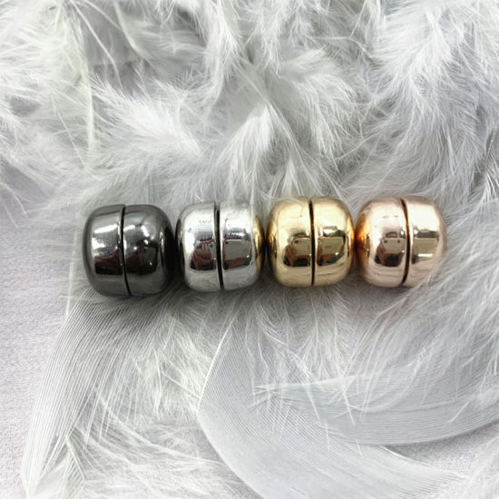 Picture of Zinc Based Alloy No-snag Magnetic Round Scarf Buckle For Hijab Scarf Wrap
