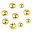 Image de Coupelles en Cuivre Rempli d'Or Rond 5 Pcs