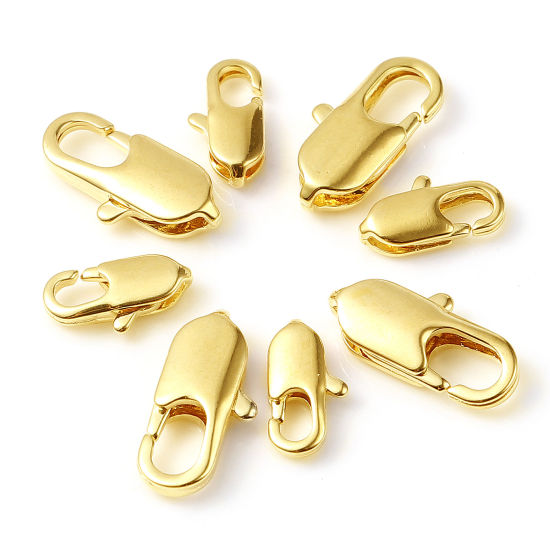 Picture of Copper Lobster Clasp Findings Gold Filled Oval 5 PCs