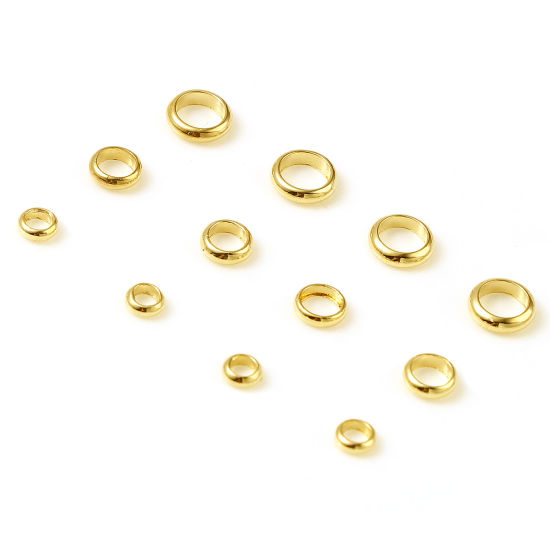 Bild von Kupfer Perlen Gold gefüllt Rund 10 Stück