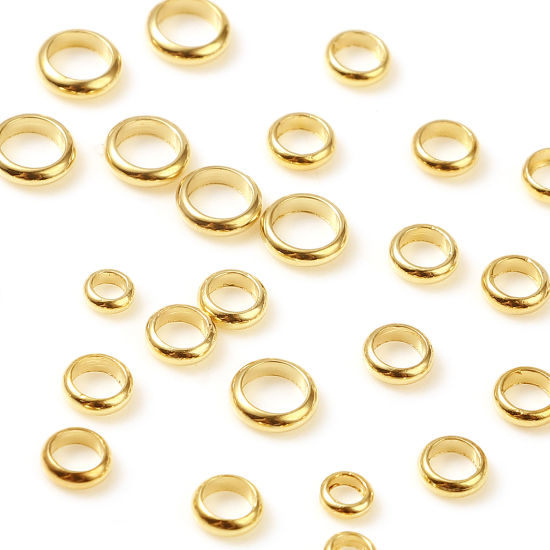 Bild von Kupfer Perlen Gold gefüllt Rund 10 Stück