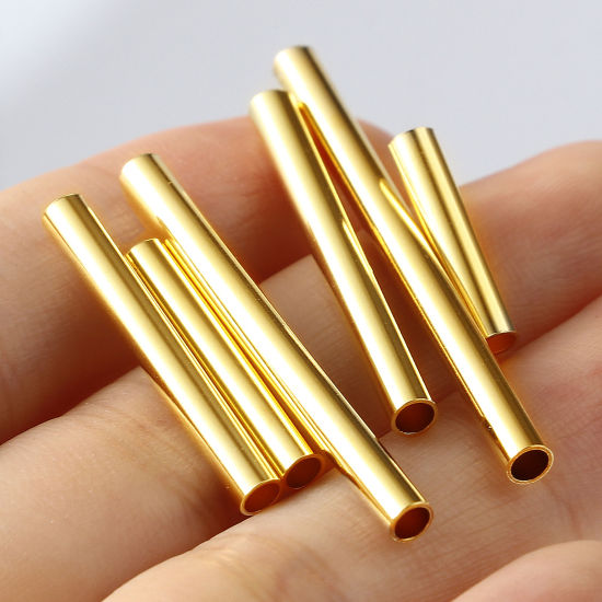 Picture of Copper Beads Gold Filled Tube 5 PCs