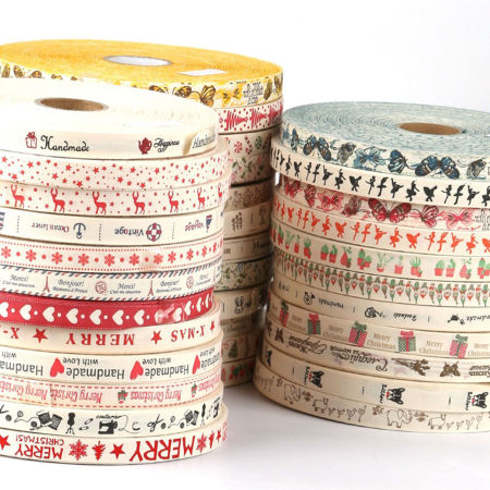 Cotton Webbing Strap Multicolor 1.5cm, 1 Roll (Approx 5 Yards/Roll)
