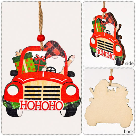 Picture of Christmas Car Wood Hanging Ornament Decoration