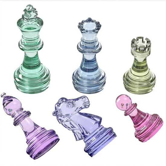 Picture of Silicone Resin Mold For Jewelry Making Chess White 1 Piece