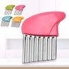 Picture of Stainless Steel Potato Crinkle Cutter Cutting Tool Kitchen Vegetable Salad Fruit Wavy Blade Knife
