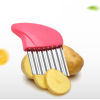 Picture of Stainless Steel Potato Crinkle Cutter Cutting Tool Kitchen Vegetable Salad Fruit Wavy Blade Knife