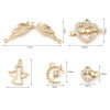 Picture of Brass Valentine's Day Charms Gold Plated Heart 5 PCs