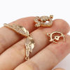 Picture of Brass Valentine's Day Charms Gold Plated Heart 5 PCs