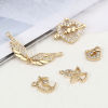Picture of Brass Valentine's Day Charms Gold Plated Heart 5 PCs