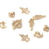 Picture of Brass Valentine's Day Charms Gold Plated Heart 5 PCs