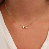 Picture of Brass Beads 14K Real Gold Plated Capital Alphabet/ Letter 5 PCs