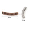 Picture of Brass Beads Tube Multicolor About 3.1cm x 0.7cm, Hole: Approx 2.5mm, 1 Piece