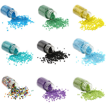 Glas Rocailles Rocailles Perlen Zylinder Bunt Gefärbt ca. 4mm D., Loch:ca. 1.2mm, 1 Flasche