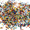 Bild von Glas Rocailles Rocailles Perlen Zylinder Bunt Gefärbt ca. 4mm D., Loch:ca. 1.2mm, 1 Flasche