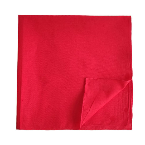 Bild von Baumwolle Unisex Quadratisches Einstecktuch Kopftuch Bandanas Einfarbig