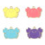 Picture of Zinc Based Alloy Ocean Jewelry Charms Crab Animal Gold Plated Multicolor Enamel 26mm x 19mm, 10 PCs
