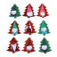 Immagine di PU Ciondoli Albero Multicolore Babbo Natale 5.7cm x 4.9cm, 5 Pz