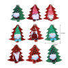 Picture of PU Leather Pendants Tree Multicolor Christmas Santa Claus 5.7cm x 4.9cm, 5 PCs