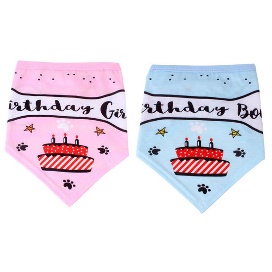 Picture of Happy Birthday Dog Saliva Towel Collar Scarf Pet Accessories