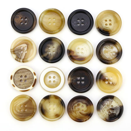 Acetic Acid Resin Acetimar Marble Sewing Buttons Scrapbooking 4 Holes Round Multicolor 20 PCs