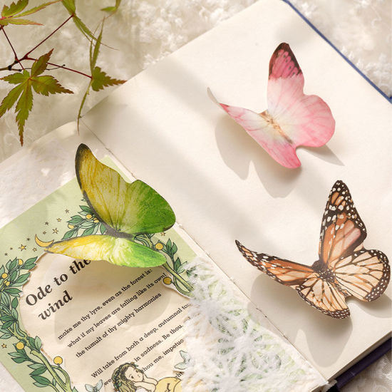 Bild von Schmetterling Nachricht Haftnotizen Papier DIY Scrapbook Dekoration