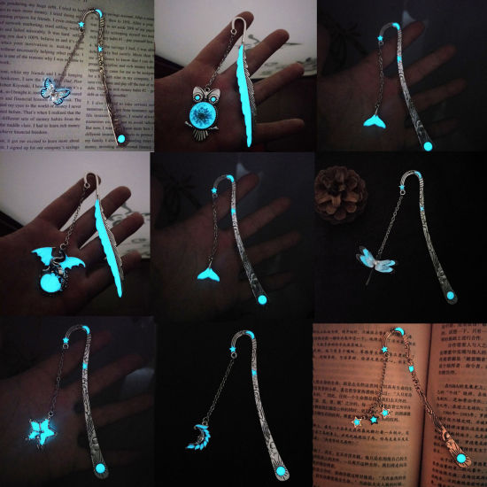 Picture of Zinc Based Alloy Bookmark Multicolor Glow In The Dark Luminous 1 Piece