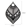Picture of Iron Based Alloy Filigree Stamping Pendants Leaf Multicolor Filigree 5.9cm x 3.9cm, 10 PCs