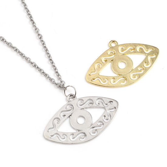 Immagine di Lega di Zinco Religione Ciondoli Occhi Multicolore Filigrana 5 Pz