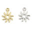 Picture of Zinc Based Alloy Galaxy Charms Sun Multicolor 18mm x 15mm, 100 PCs