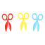 Bild von Zinklegierung Charms Schere Bunt Spritzlackierung 16mm x 10mm, 10 Stück