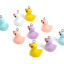 Immagine di Resina Charms Anatra Tono Argento Multicolore 20mm x 18mm, 10 Pz
