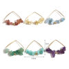 Imagen de Zamak & Piedra Colgantes Triángulo Chapado en Oro Multicolor 34mm x 30mm, 1 Unidad