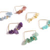 Imagen de Zamak & Piedra Colgantes Triángulo Chapado en Oro Multicolor 34mm x 30mm, 1 Unidad