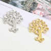 Immagine di Lega di Zinco Connettore Accessori Multicolore Albero di Vita Disegno 5cm x 3.9cm, 10 Pz