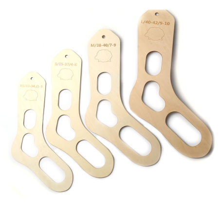 Holz Nähzeuge Socke Naturfarben 2 Stück