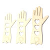 Picture of Wood Sewing Tools Glove Natural Heart 2 PCs