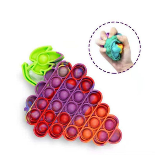 Picture of Silicone Push Bubble Popper Reliver Stress Educational Toys For Children Adult Squeeze Fidget Sensory Toy