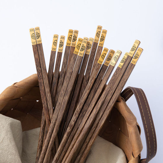 Picture of Natural Sandalwood Chopsticks Tableware Kitchen Supplies