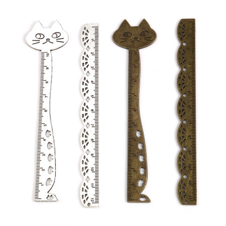 Zamak Marcadores de libro Pauta Multicolor Gato 5 Unidades