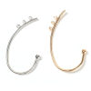 Picture of Zinc Based Alloy Ear Cuff Clip On Stud Wrap Earrings Multicolor W/ Loop 51mm x 30mm, 2 PCs