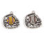 Immagine di Lega di Zinco Sport Charms Baseball Argento Antico Multicolore Guanto Giallo Strass Smalto 26mm x 24mm , 1 Pz