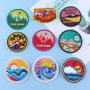 Picture of Polyester Iron On Patches Appliques (With Glue Back) Craft Multicolor Badge Round 1 Piece