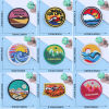 Picture of Polyester Iron On Patches Appliques (With Glue Back) Craft Multicolor Badge Round 1 Piece